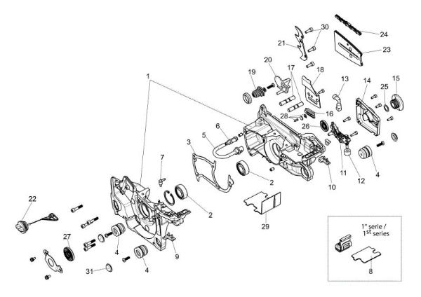 Crankcase GSH 560 (Euro 2 - Euro 5) Chainsaw