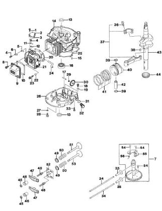 Engine LUX 47 KV Lawnmower