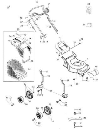 Complete illustrated parts list G 48 PBQ COMFORT PLUS (2018) Lawnmower