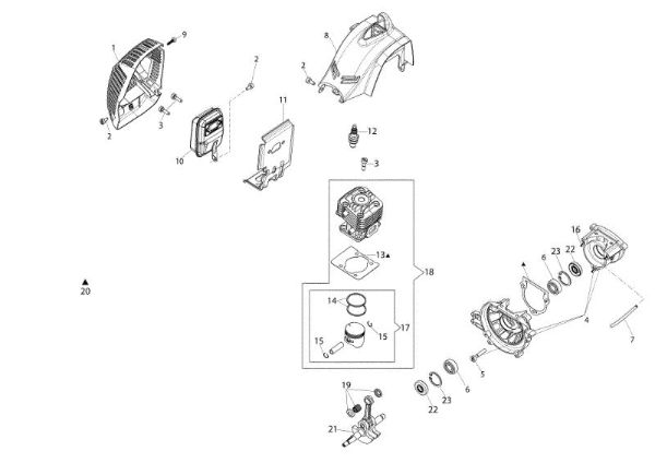 Engine BC 241 H Hedgetrimmer