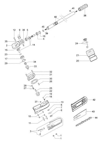 Pole pruner Application (Pole pruner) BC 241 D (Ø 24/26 mm)