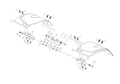 Tiller hood MH 198 RK (K800 HC) Rotary tiller