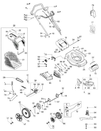 Illustrated parts list G 53 THX ALLROAD PLUS 4 (2018) Lawnmower
