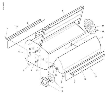 Guard (Rotor) WB 80 HR 11 Flail mowers
