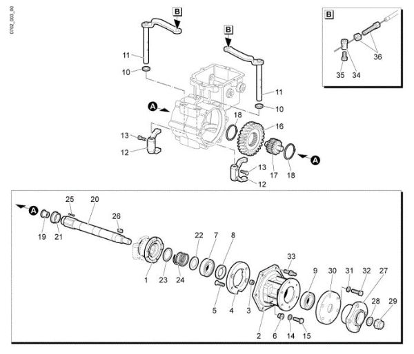 Speed gears of the change (2/2) WB 80 HR 11 Flail mowers