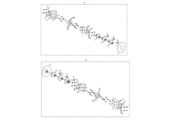 Tiller MH 198 RK (K800 HC) 35cm Rotary tiller
