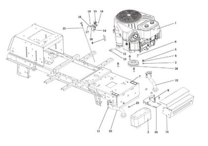 Engine OM 106/24 KH (K2400AVD V-Twin) Cat. 2018 Garden tractor