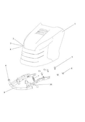 Hood (2/2) OM 124/22 HP Cat. 2019 Garden tractor