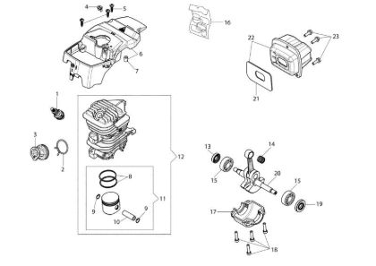 Engine GS 37 (Euro 1) Chainsaw