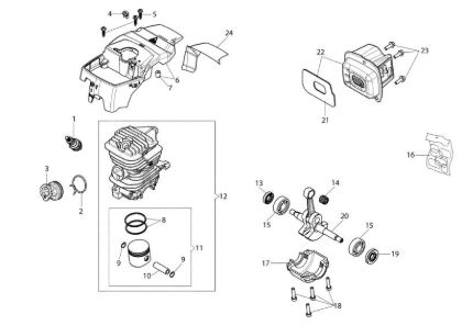 Engine GS 411 (Euro 2) Chainsaw