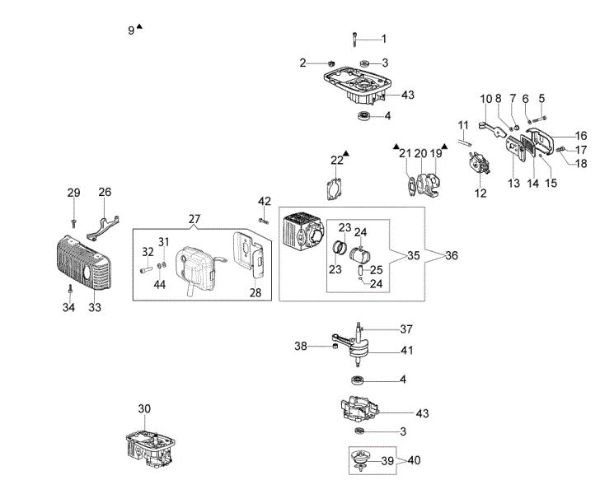 Engine MTL 51 (EURO 5) Earth auger