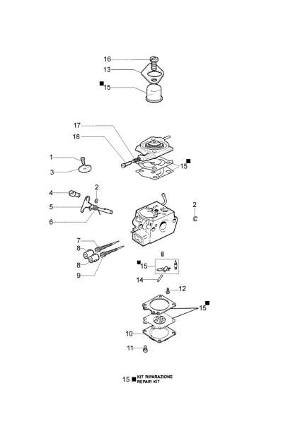 Carburetor WT-866 MTL 51 (EURO 5) Earth auger