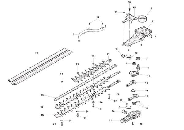 Blades assy HC 246 P Hedgetrimmer