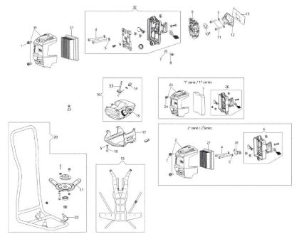 Tank / Frame (High) BCH 400 BP Brushcutter