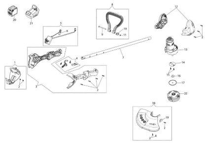 Complete illustrated parts list BCi 30 Brushcutter