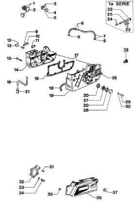 Crankcase 284 TTA Power cutter