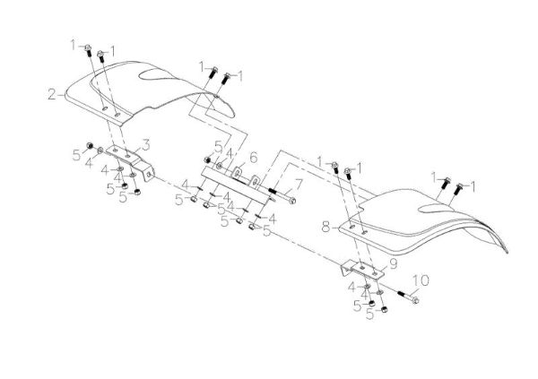 Tiller hood MH 198 RKS (K800 HC - EURO5) Rotary tiller