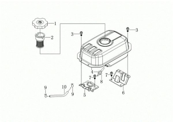 Tank MH 198 RKS (K800 HC - EURO5) Rotary tiller