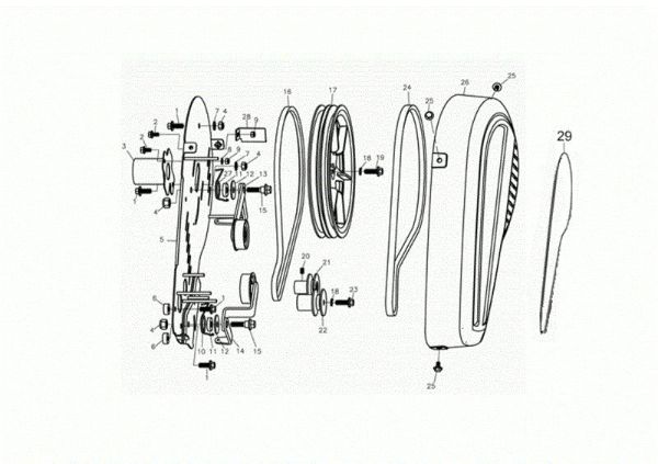 Unit (Bonnets) MH 175 RKS (K800 HT - EURO5) Rotary tiller