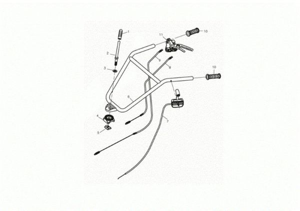 Handlebar MH 175 RKS (K800 HT - EURO5) Rotary tiller