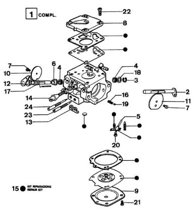 Carburetor 999 TTA Power cutter