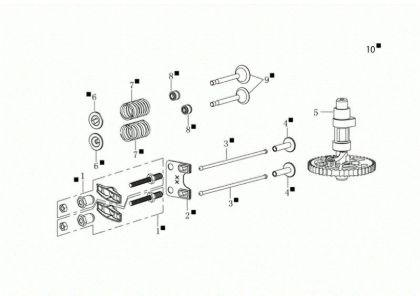 Reed valve kit GV 53 TK ALL ROAD 3 (K655) EURO 5 Lawnmower