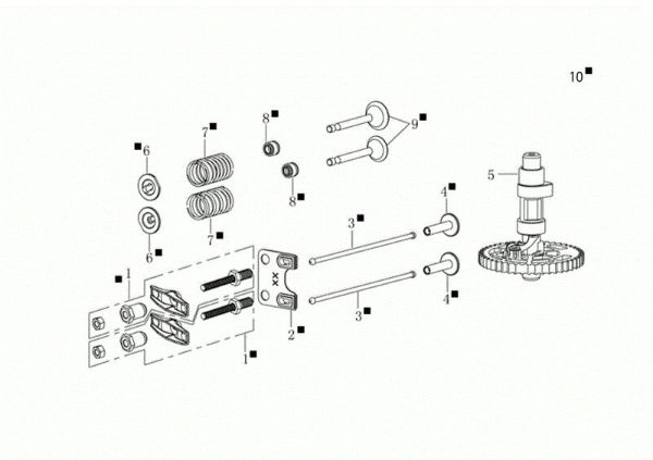 Reed valve kit GV 53 TK ALL ROAD 3 (K655) EURO 5 Lawnmower