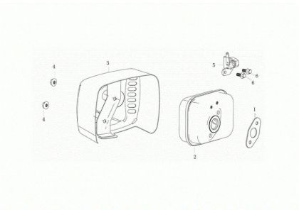 Muffler GV 53 PK ALLROAD PLUS 4 (K655) EURO 5 Lawnmower