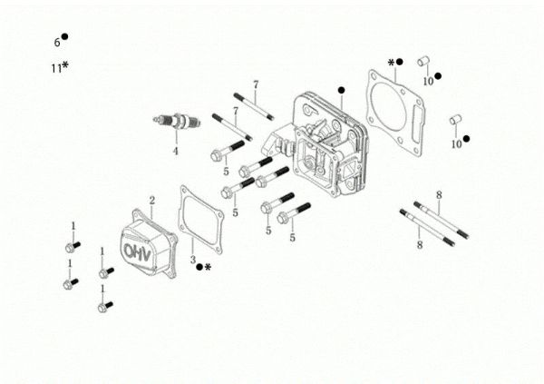 Top cover MAX 53 TK ALLROAD ALUMINIUM (K805) EURO 5 Lawnmower