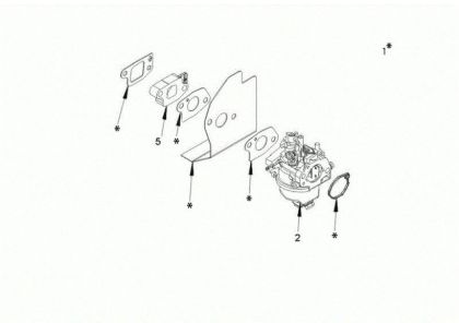 Carburetor MAX 53 TK ALLROAD ALUMINIUM (K805) EURO 5 Lawnmower