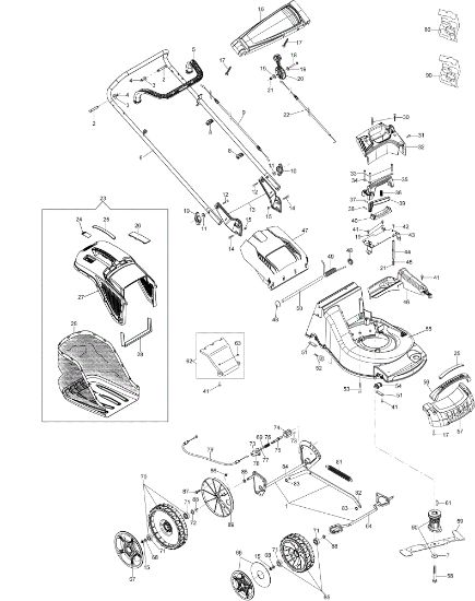 Complete illustrated parts list MAX 53 PK ALLROAD ALUMINIUM (K805) EURO 5 Lawnmower