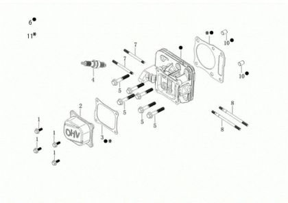 Top cover MAX 53 PK ALLROAD ALUMINIUM (K805) EURO 5 Lawnmower