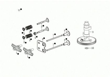 Reed valve kit MAX 53 PK ALLROAD ALUMINIUM (K805) EURO 5 Lawnmower