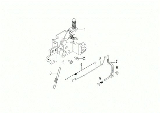 Control lever MAX 53 PK ALLROAD ALUMINIUM (K805) EURO 5 Lawnmower