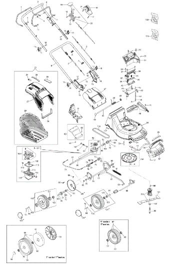 Illustrated parts list MAX 53 TK ALUMINIUM PRO (K805) EURO 5 Lawnmower