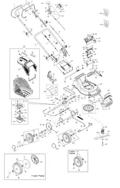 Illustrated parts list MAX 53 TK ALUMINIUM PRO (K805) EURO 5 Lawnmower