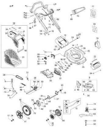 Illustrated parts list G 53 TK ALL ROAD PLUS 4 (K805) EURO 5 Lawnmower
