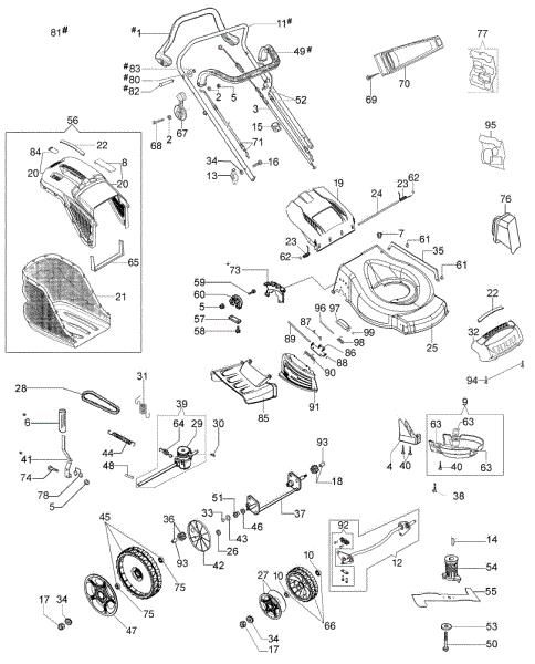Illustrated parts list G 53 TK ALL ROAD PLUS 4 (K805) EURO 5 Lawnmower