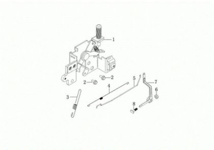 Control lever G 53 TK ALL ROAD PLUS 4 (K805) EURO 5 Lawnmower