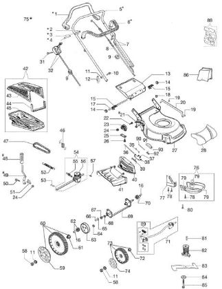 Complete illustrated parts list GV 53 TK ALL ROAD PLUS 4 (K805) EURO 5 Lawnmower