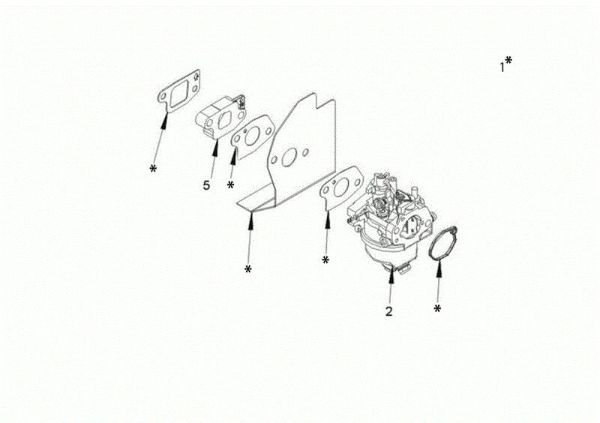 Carburetor GV 53 TK ALL ROAD PLUS 4 (K805) EURO 5 Lawnmower