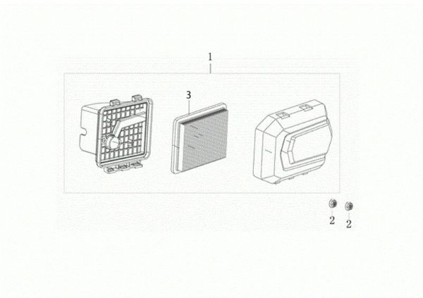 Air filter GV 53 TK ALL ROAD PLUS 4 (K805) EURO 5 Lawnmower