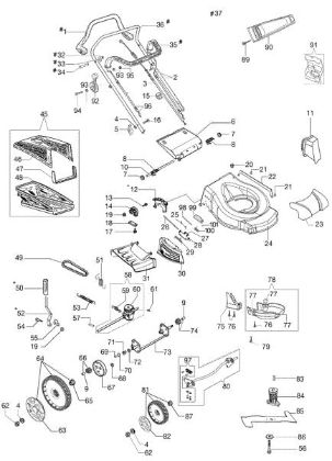 Complete illustrated parts list GV 53 TBX ALL ROAD PLUS 4 EURO 5 Lawnmower
