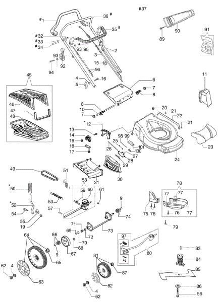 Complete illustrated parts list GV 53 TBX ALL ROAD PLUS 4 EURO 5 Lawnmower