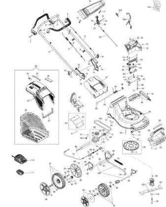 Complete illustrated parts list MAX 53 TBXE ALLROAD ALUMINIUM EURO 5 Lawnmower