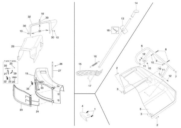 Optional on request MISTRAL 72/12,5 K H (3in1) (K1250) EURO 5 Garden tractor