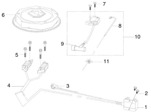 Flywheel MISTRAL 72/12,5 K H (3in1) (K1250) EURO 5 Garden tractor