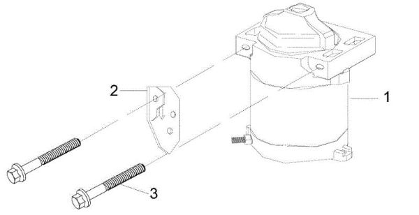Starter lever MISTRAL 72/12,5 K H (3in1) (K1250) EURO 5 Garden tractor