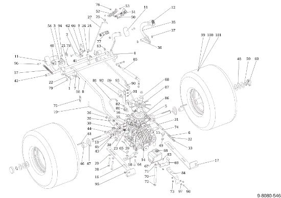 Transmission OM 124/24 KH (K2400AVD V-Twin - EURO5) Cat. 2019 Garden tractor