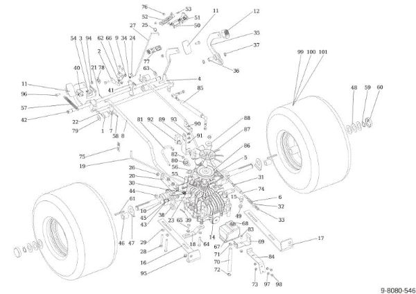 Transmission OM 124/24 KH (K2400AVD V-Twin - EURO5) Cat. 2019 Garden tractor